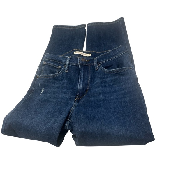 Levi’s 724 High Waist Straight Cropped Jeans Sz 27 - Picture 6 of 13